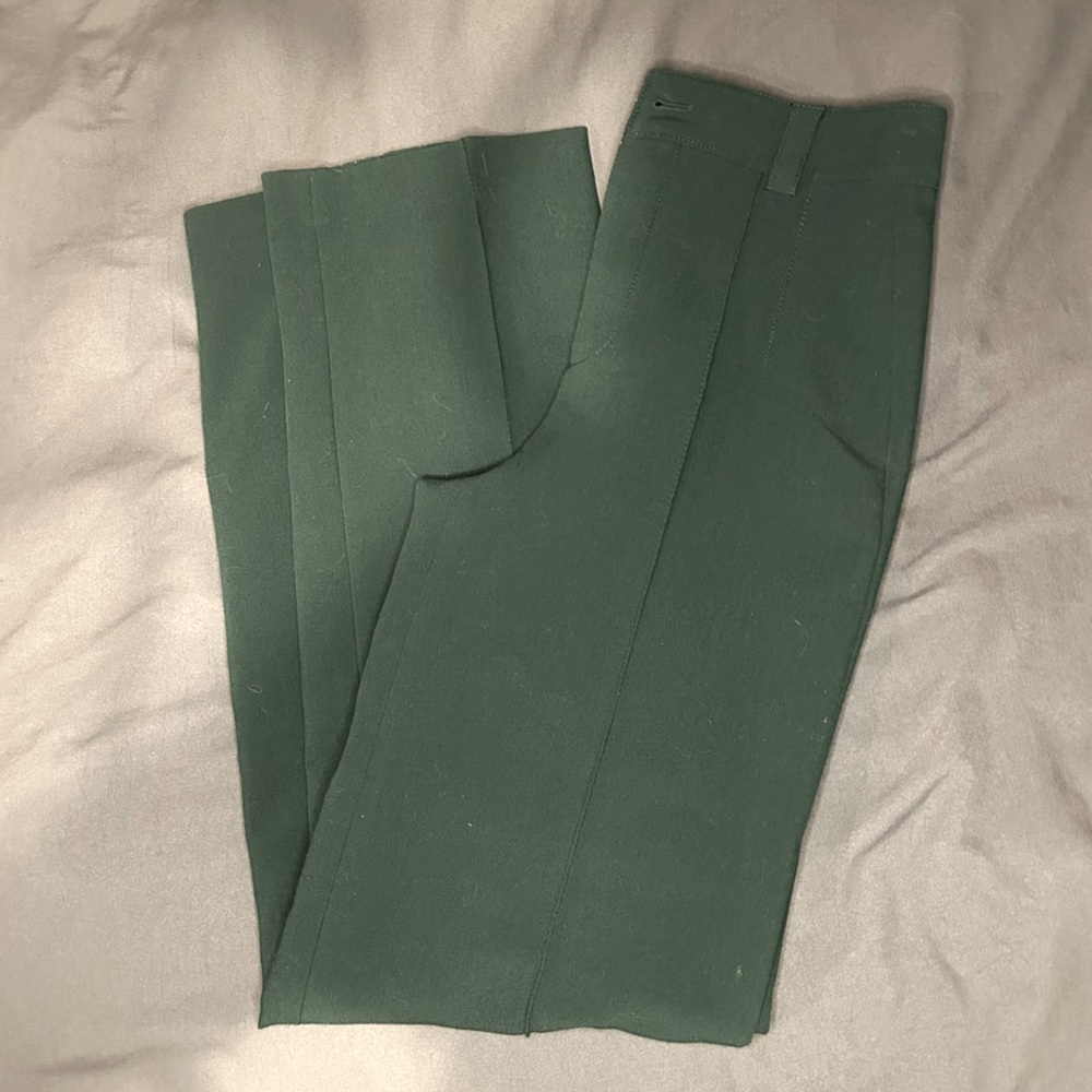 Zara Full Length Dark Green Trousers